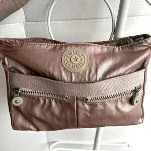 Women's Kipling Rose Gold Cross Body Bag EUC